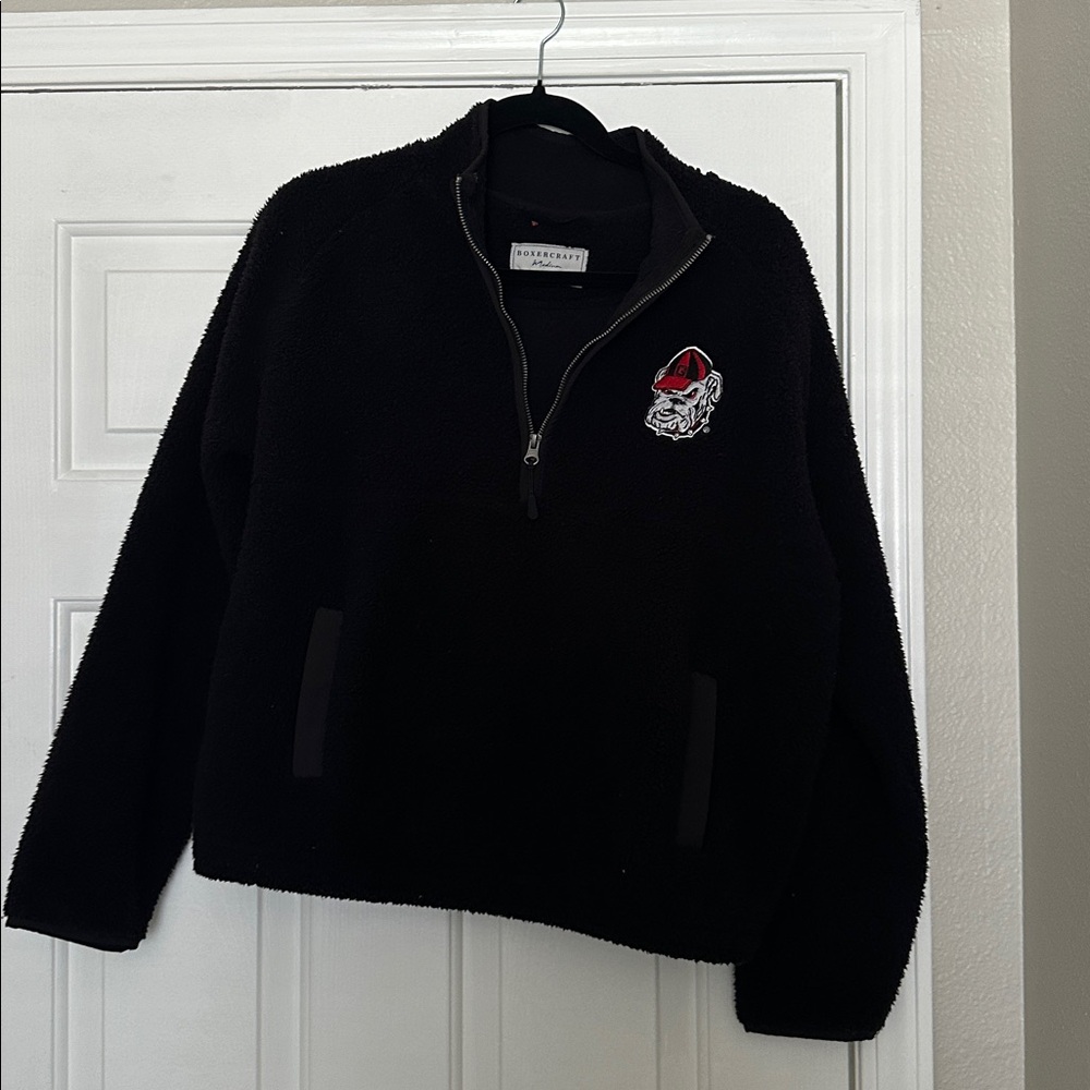 Georgia bulldogs quarter zip fleece